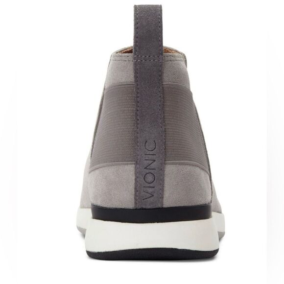 Vionic Cece Grey Suede Sneakers - Picture 3 of 9
